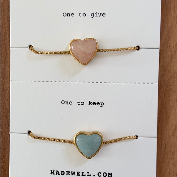 Madewell Heart Rock Friendship Bracelet Set - Picture 3 of 5